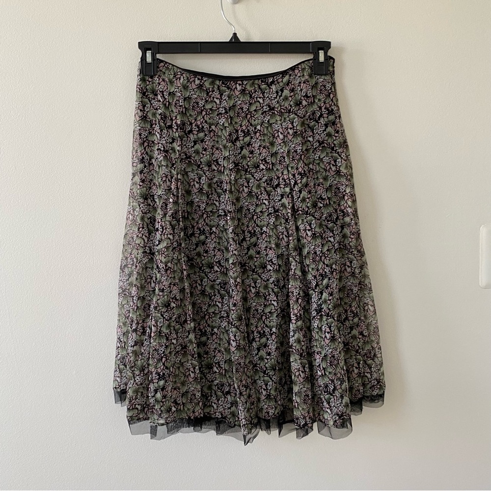 Gianni Bini Women’s 100% Silk Passion Fruit Lucinda Skirt NEW